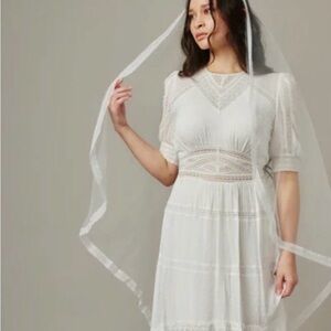 Chic White Bridal Lace Dress